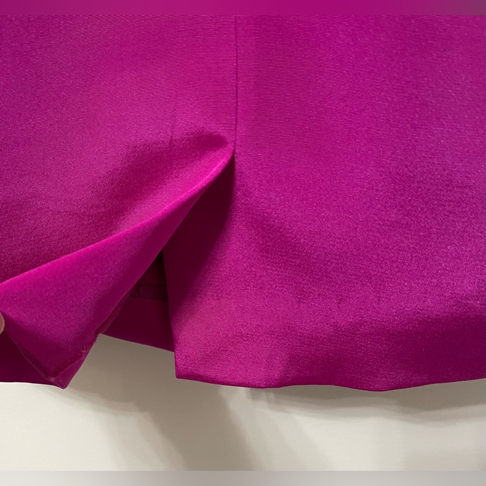 Kay Unger New York Silk Raspberry Pink Dress Size 6 - Picture 5 of 9